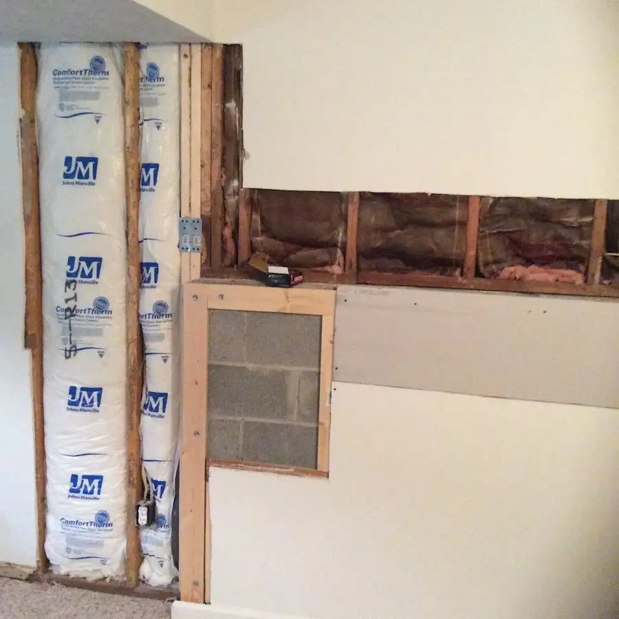 Wall insulation replacement during Structural Drying in Fredonia